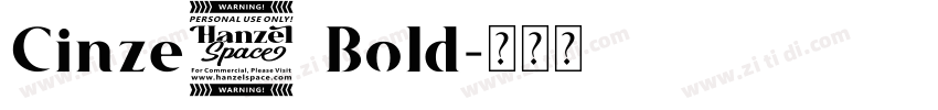Cinze1 Bold字体转换